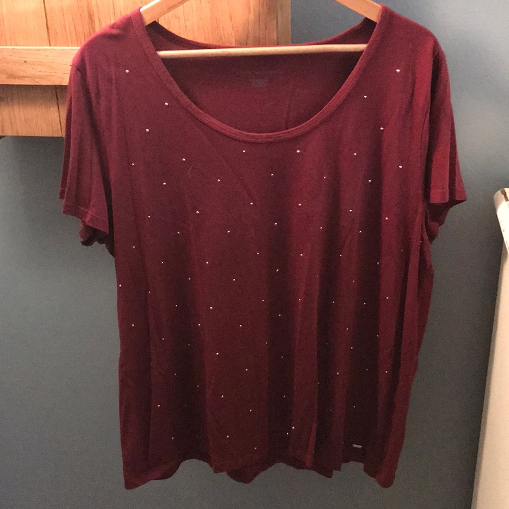 Tommy Hilfiger Burgandy Top